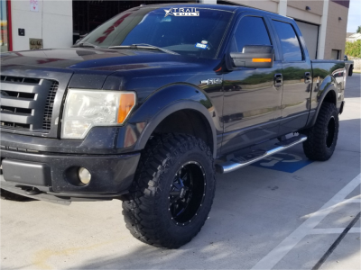 2010 Ford F-150 - 18x10 -24mm - Moto Metal MO970 - Suspension Lift 3" - 35" x 12.5"