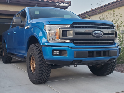 2019 Ford F-150 - 17x8.5 0mm - Method Mr312 - Leveling Kit - 35" x 12.5"