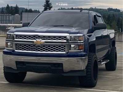 2014 Chevrolet Silverado 1500 - 20x10 -19mm - Ballistic Rage - Suspension Lift 3.5" - 33" x 12.5"