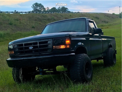 1994 Ford F-150 - 15x14 -76mm - Bart Wheels Super Trucker - Suspension Lift 6" - 33" x 12.5"