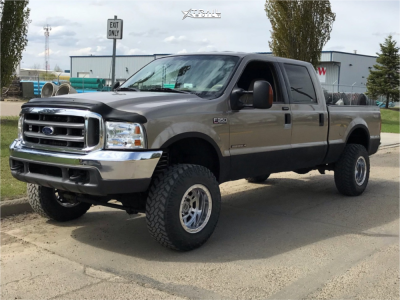 2003 Ford F-350 Super Duty - 17x10 -47mm - Weld Racing Mountain Crusher - Suspension Lift 3.5" - 285/70R17