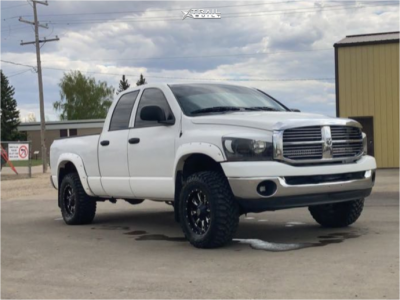 2007 Dodge Ram 1500 - 17x9 -12mm - Fuel Throttle - Leveling Kit - 33" x 12.5"