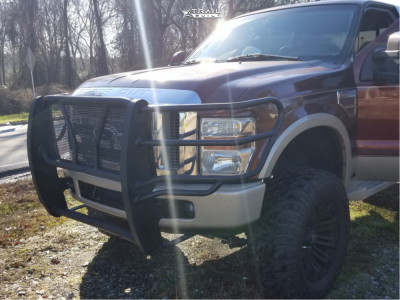 2008 Ford F-350 Super Duty - 20x12 -44mm - XD Monster - Suspension Lift 8" - 37" x 13.5"