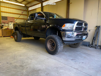 2014 Ram 2500 - 20x12 -52mm - Method Mr605 - Suspension Lift 6" - 37" x 14.5"
