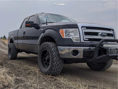 2013 Ford F-150 - 18x9 -12mm - Fuel Stroke - Leveling Kit - 35" x 12.5"