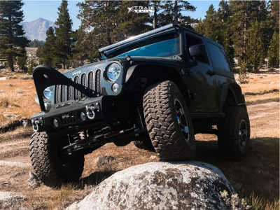 1 2015 Wrangler Jeep Sport Rough Country Suspension Lift 25in Icon Rebound Bronze