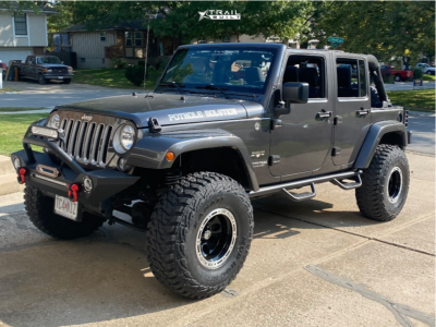 2018 Jeep Wrangler JK - 15x10 -38mm - Alloy Ion 174 - Suspension Lift 3.5" - 35" x 12.5"