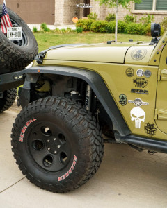 2013 Jeep Wrangler JK Wheel Offset Aggressive > 1" Outside Fender