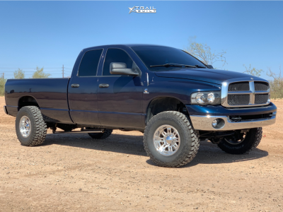2003 Dodge Ram 2500 - 17x10 -25mm - Weld Racing Velocity - Leveling Kit - 35" x 12.5"