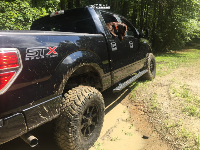 1 2014 F 150 Ford Rough Country Suspension Lift 3in Helo He909 Black