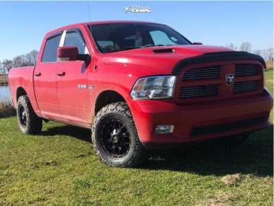 2010 Dodge Ram 1500 Wheel Offset Aggressive > 1" Outside Fender