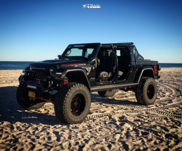 2020 Jeep Gladiator - 20x12 -44mm - Moto Metal Mo962 - Suspension Lift 6.5" - 40" x 15.5"