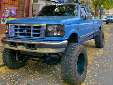 1996 Ford F-250 - 20x12 -44mm - Ion Bilt Ib02 - Suspension Lift 6" - 37" x 13.5"