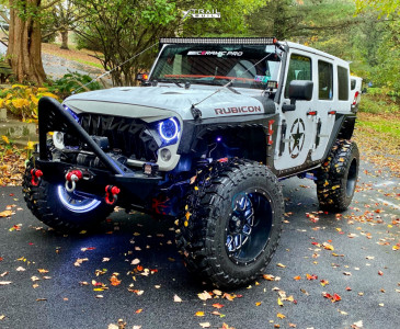 2017 Jeep Wrangler JK - 20x12 -44mm - XD Grenade - Suspension Lift 3.5" - 37" x 12.5"