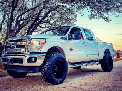 2013 Ford F-250 - 20x12 -44mm - Motiv Offroad Magnus - Leveling Kit - 37" x 13.5"