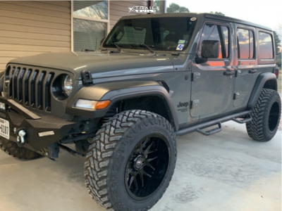 2018 Jeep Wrangler - 20x12 -44mm - Motiv Offroad Magnus - Suspension Lift 2.5" - 35" x 12.5"