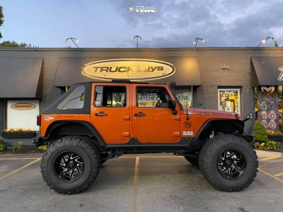 2010 Jeep Wrangler JK Wheel Offset Super Aggressive 3"-5" Suspension