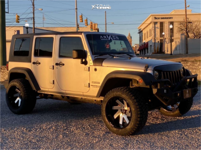 2010 Jeep Wrangler - 20x12 -51mm - ARKON OFF-ROAD Lincoln - Suspension Lift 2.5" - 33" x 12.5"