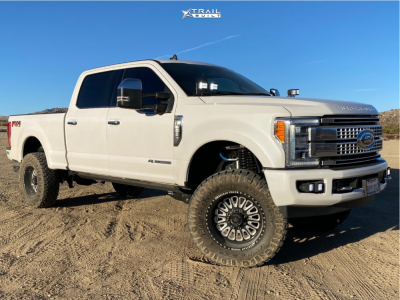 2019 Ford F-250 Super Duty - 20x10 -25mm - American Force Idol Sf - Suspension Lift 4.5" - 37" x 12.5"