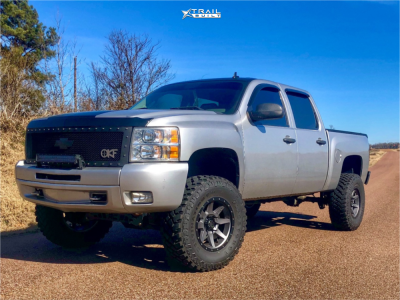 2012 Chevrolet Silverado 1500 - 18x10 -24mm - Icon Alloys Rebound - Suspension Lift 6" - 35" x 12.5"