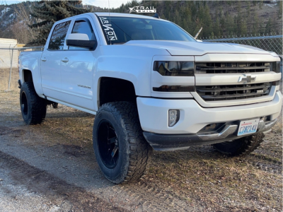 2016 Chevrolet Silverado 1500 - 20x12 -51mm - ARKON OFF-ROAD Lincoln - Suspension Lift 7" - 37" x 12.5"