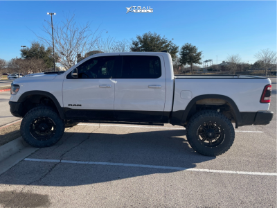 2020 Ram 1500 - 20x10 -18mm - Rough Country Series 94 - Suspension Lift 6" - 37" x 12.5"