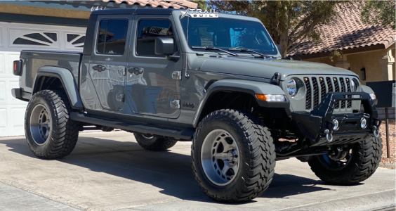 2021 Jeep Gladiator - 20x12 -44mm - Asanti Offroad Ab816 - Suspension Lift 3.5" - 37" x 13.5"