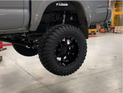 1 2021 Tacoma Toyota Fox Suspension Lift 8in Moto Metal Mo970 Black