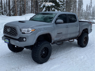 1 2021 Tacoma Toyota Fox Suspension Lift 8in Moto Metal Mo970 Black