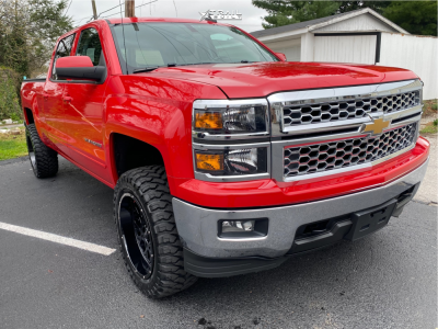 2015 Chevrolet Silverado 1500 - 20x10 -25mm - Vision Rocker - Suspension Lift 3.5" - 33" x 12.5"