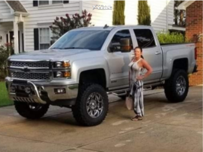 2015 Chevrolet Silverado 1500 - 20x9 0mm - American Racing Forged Vf532 - Suspension Lift 9" - 37" x 12.5"