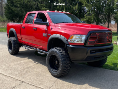 2014 Ram 2500 - 20x12 -51mm - Vision Rocker - Suspension Lift 5.5" - 37" x 13.5"