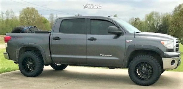 2013 Toyota Tundra - 20x10 -19mm - Hardrock Affliction - Leveling Kit - 35" x 12.5"