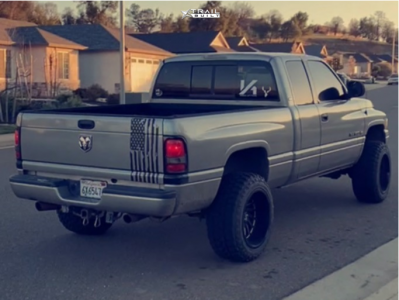 2001 Dodge Ram 1500 Wheel Offset Aggressive > 1" Outside Fender