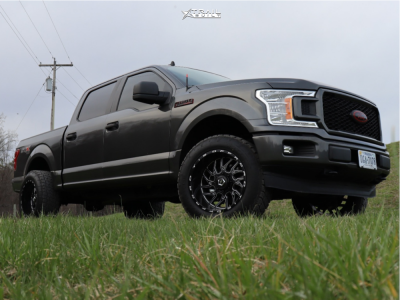 2020 Ford F-150 - 20x12 -44mm - TIS 544BM - Leveling Kit - 305/55R20