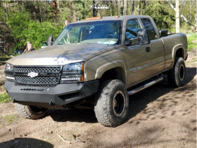 2005 Chevrolet Silverado 2500 HD - 16x10 -38mm - Alloy Ion Style 174 - Stock Suspension - 33" x 11.5"