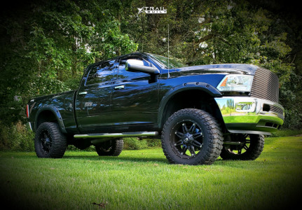 2014 Ram 2500 - 20x10 -12mm - Fuel Hostage - Suspension Lift 6" - 37" x 13.5"