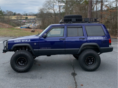 2001 Jeep Cherokee Wheel Offset Aggressive > 1" Outside Fender