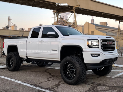 2018 GMC Sierra 1500 - 20x12 -44mm - Falcon Off-Road F2 - Suspension Lift 9" - 37" x 13.5"