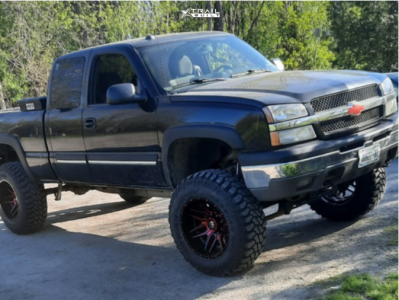 2004 Chevrolet Silverado 1500 - 20x12 -44mm - Fuel Ff02 - Suspension Lift 6" - 37" x 12.5"