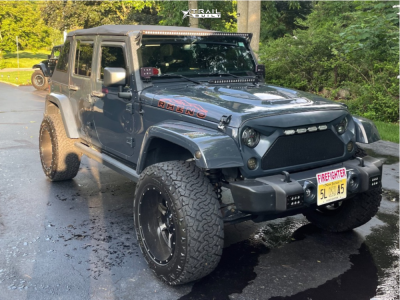 2016 Jeep Wrangler JK - 20x12 -44mm - Moto Metal Mo970 - Suspension Lift 3" - 35" x 12.5"
