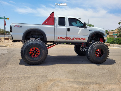 2000 Ford F-250 Super Duty - 20x14 -75mm - American Offroad A106 - Air Suspension - 54" x 16.5"