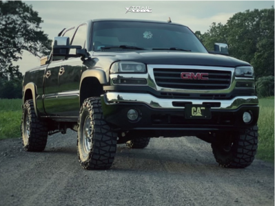 2006 GMC Sierra 2500 HD - 16x6.5 28mm - 4Play Cv82 - Leveling Kit - 315/75R16