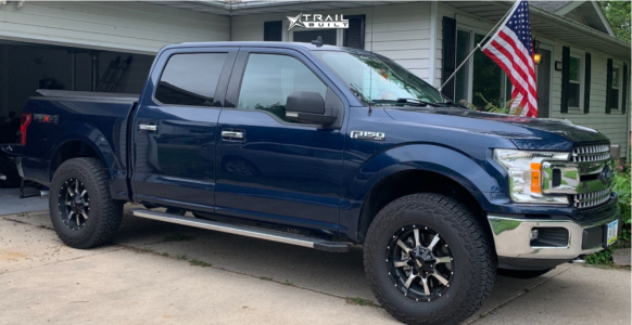 1 2019 F 150 Ford Rough Country Leveling Kit Moto Metal Mo970 Machined Black