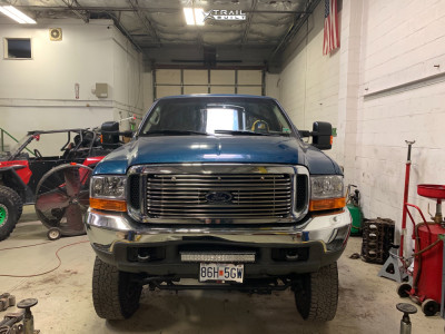 2000 Ford F-250 Super Duty - 20x12 -45mm - Tuff T1a - Suspension Lift 8" - 37" x 12.5"