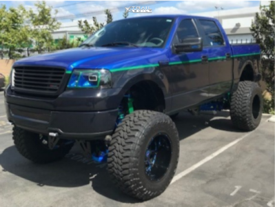 2006 Ford F-150 - 20x14 -76mm - KMC XDBUCK - Suspension Lift 12" - 40" x 15.5"