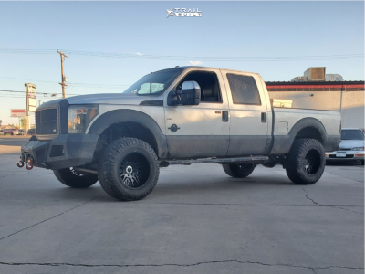 2014 Ford F-250 Super Duty - 20x12 -44mm - Cali Offroad 9109 RAWKON - Leveling Kit - 37" x 12.5"
