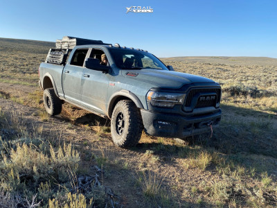 2021 Ram 2500 - 17x8.5 0mm - KMC Dirty Harry - Stock Suspension - 35" x 12.5"