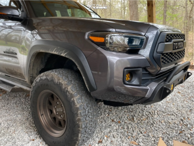 1 2016 Tacoma Toyota Rough Country Suspension Lift 3in Black Rhino Stadium Bronze