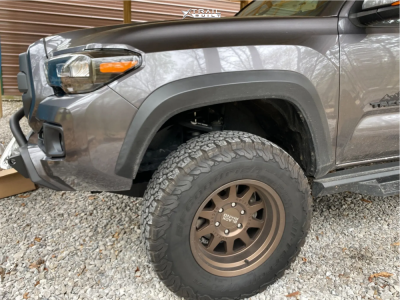 1 2016 Tacoma Toyota Rough Country Suspension Lift 3in Black Rhino Stadium Bronze